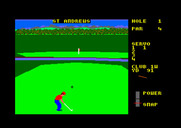 World Class Leader Board for Amstrad CPC - Don't land in the river!