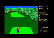 World Class Leader Board for Amstrad CPC - My snap timing was off, so this shot will slice...