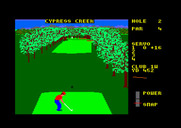 World Class Leader Board for Amstrad CPC - On to hole 2...