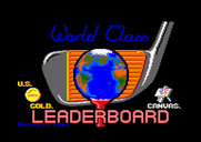 World Class Leader Board for Amstrad CPC - Loading screen.