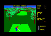 World Class Leader Board for Amstrad CPC - Game start.
