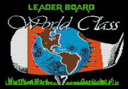 World Class Leader Board for Apple II - Title screen.