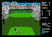 World Class Leader Board for Apple II - A short par 3...