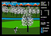 World Class Leader Board for Apple II - Chipping to the green...