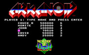 Arkanoid 2: Revenge of DOH for IBM PC/Compatibles - The high score table