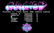 Arkanoid 2: Revenge of DOH for IBM PC/Compatibles - The high score screen.