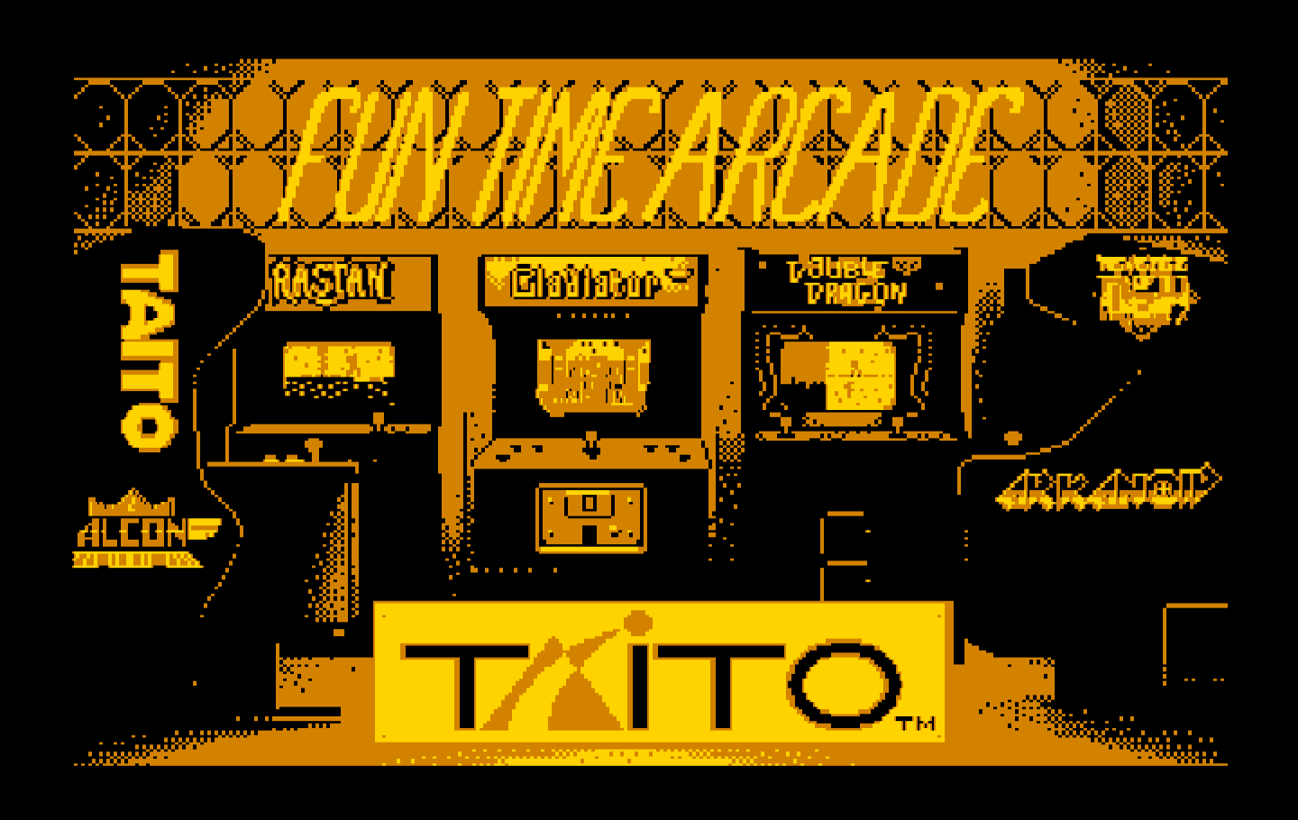 Arkanoid 2: Revenge of DOH IBM PC/Compatibles Screenshot: Taito logo.