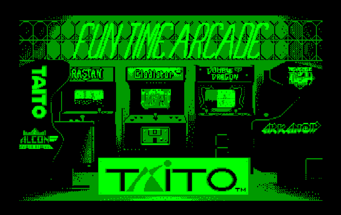 Arkanoid 2: Revenge of DOH IBM PC/Compatibles Screenshot: Taito logo.