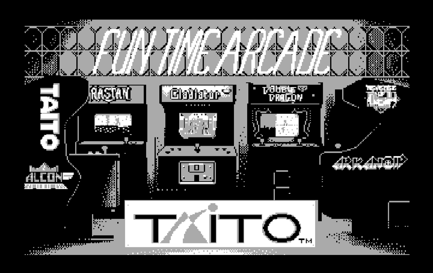 Arkanoid 2: Revenge of DOH IBM PC/Compatibles Screenshot: Taito logo.