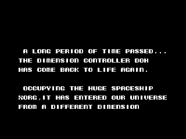 Arkanoid 2: Revenge of DOH ZX Spectrum Screenshot: The story so far...