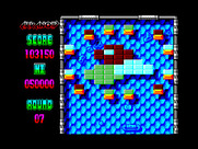 Arkanoid 2: Revenge of DOH for ZX Spectrum - Catch the "C" capsule for a sticky paddle!