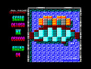 Arkanoid 2: Revenge of DOH for ZX Spectrum - The yellow bricks here are indestructible.