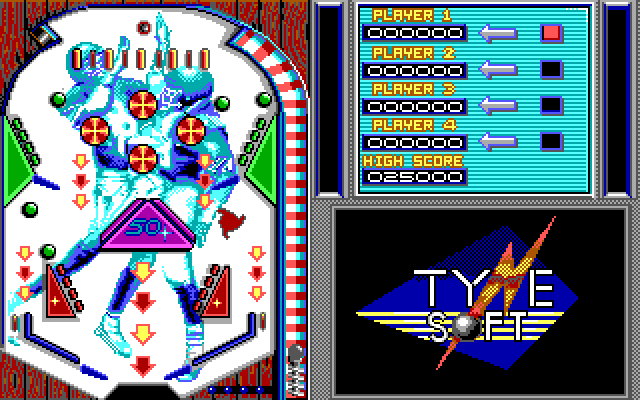 1st Person Pinball IBM PC/Compatibles Screenshot: Game start.