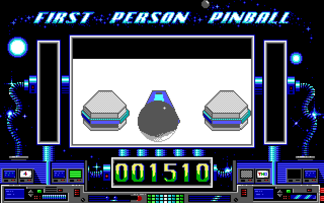 1st Person Pinball IBM PC/Compatibles Screenshot: First person mode...