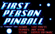 1st Person Pinball for IBM PC/Compatibles - Title screen.