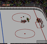 Blades of Steel for NES / Famicom - Oops, we have a player down...