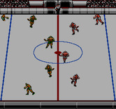Blades of Steel for NES / Famicom - The players skate out onto the ice...