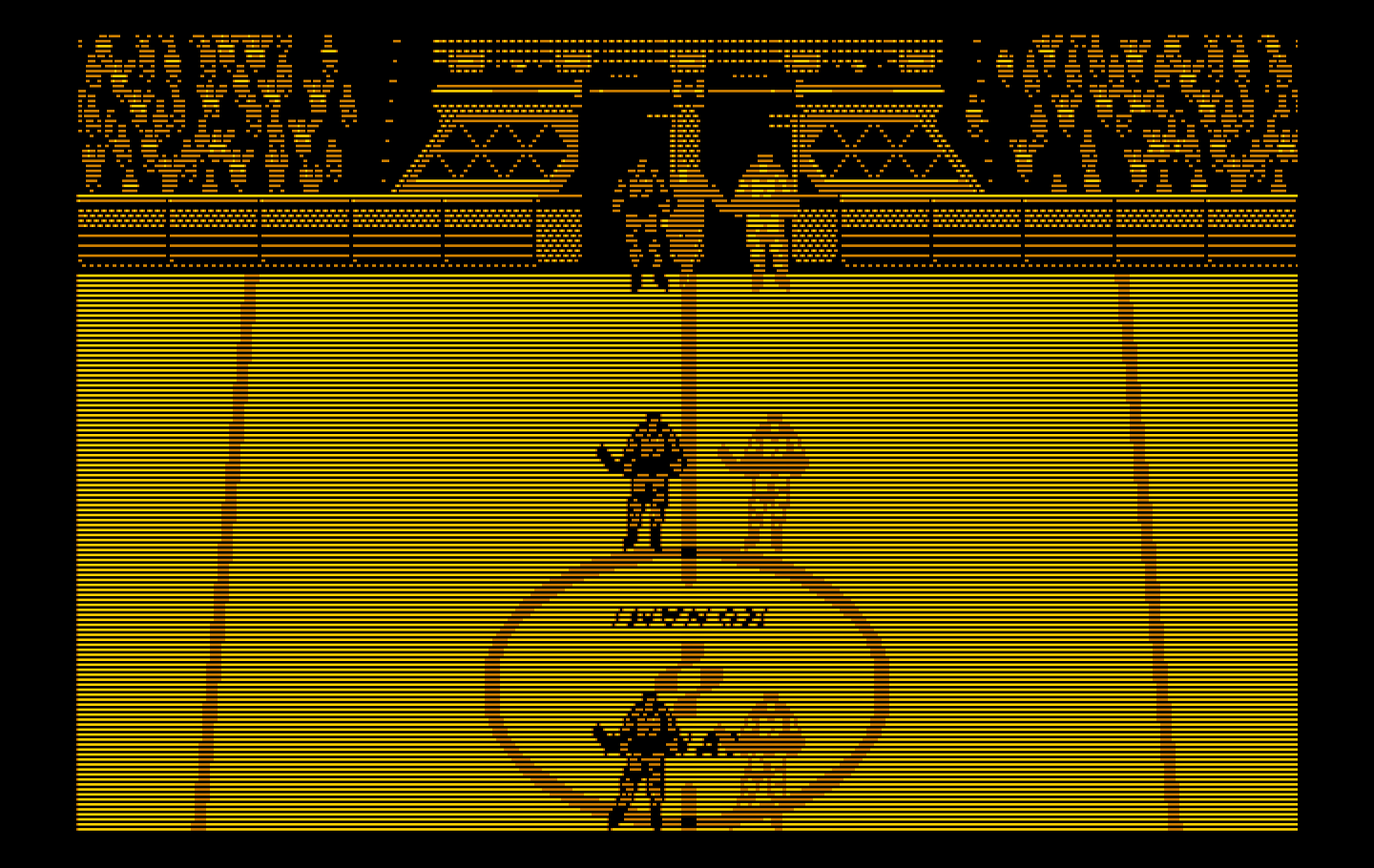 Blades of Steel IBM PC/Compatibles Screenshot: Players take to the ice!