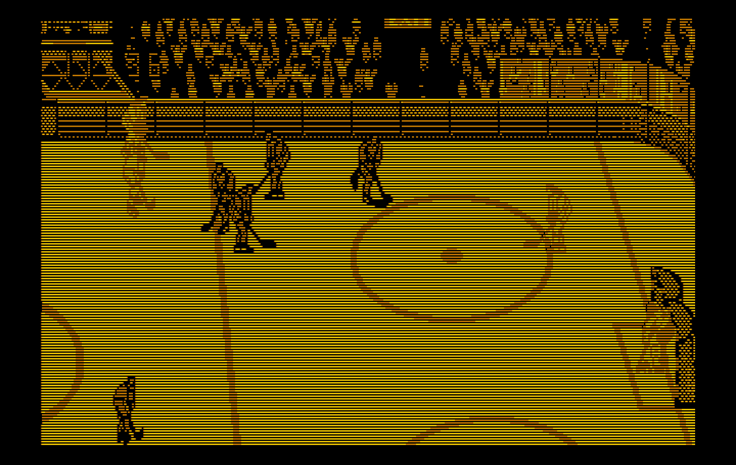 Blades of Steel IBM PC/Compatibles Screenshot: Attempting to score...