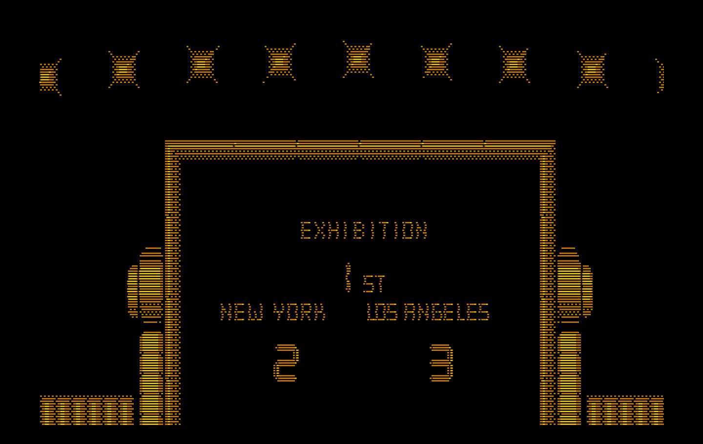 Blades of Steel IBM PC/Compatibles Screenshot: The score so far...