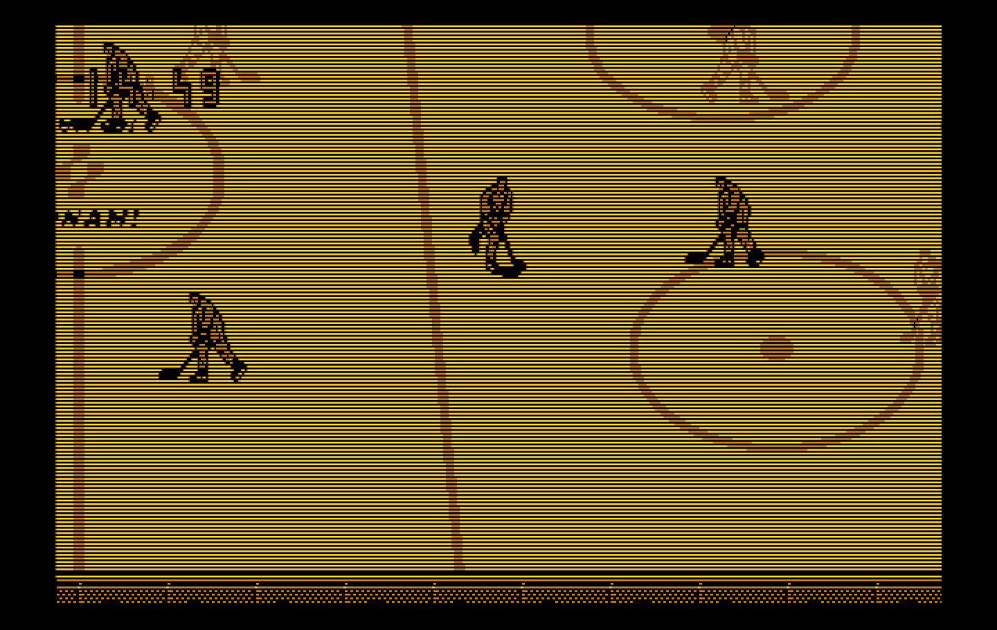 Blades of Steel IBM PC/Compatibles Screenshot: The game continues...