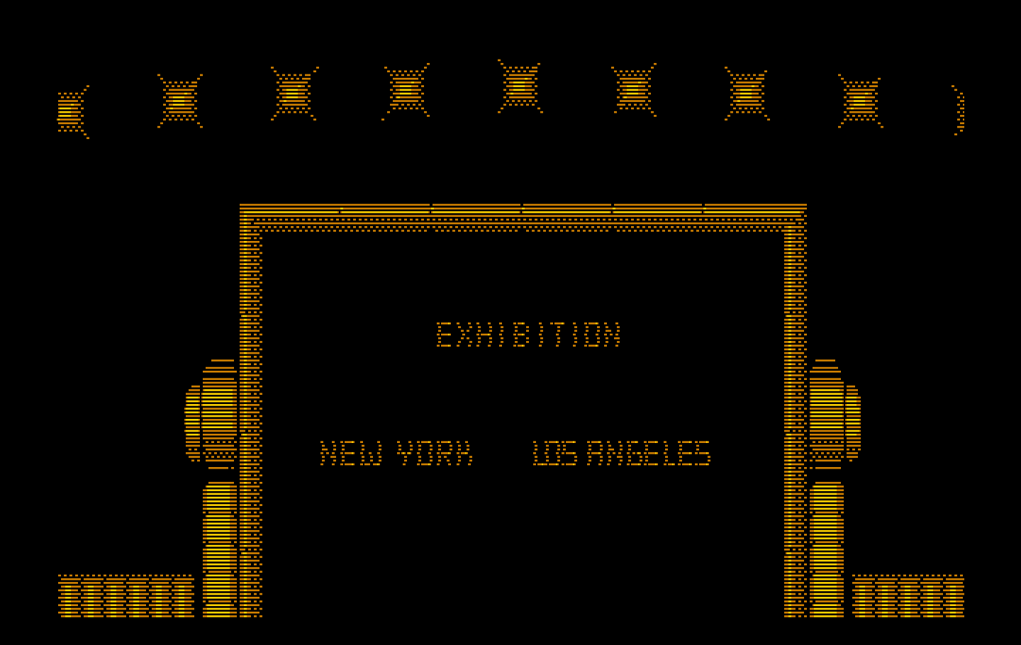 Blades of Steel IBM PC/Compatibles Screenshot: New York vs. Los Angeles is about to begin.