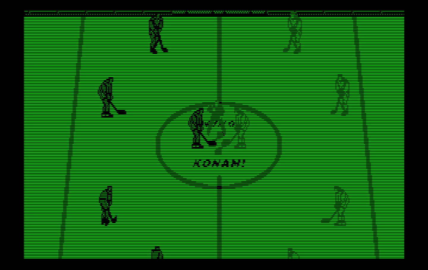 Blades of Steel IBM PC/Compatibles Screenshot: Face off.