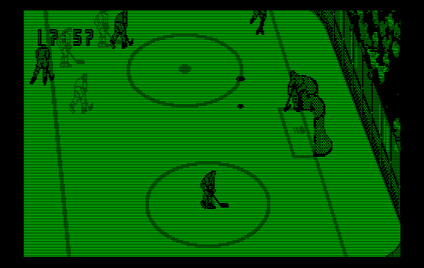 Blades of Steel IBM PC/Compatibles Screenshot: Another shot on goal...will the goalie stop it?