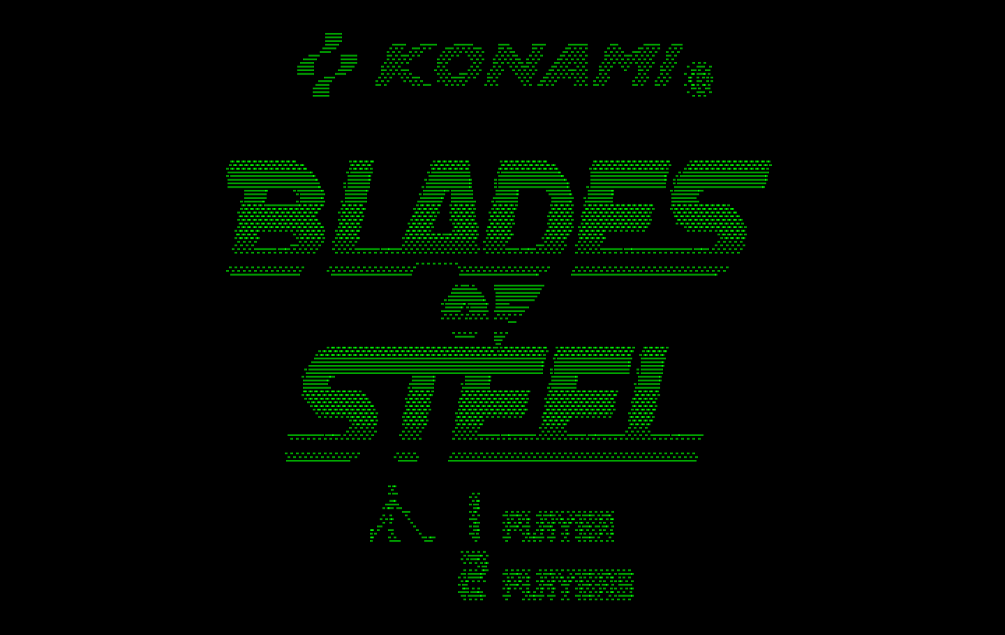 Blades of Steel IBM PC/Compatibles Screenshot: Title screen.