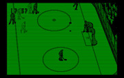 Blades of Steel for IBM PC/Compatibles - Another shot on goal...will the goalie stop it?