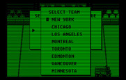 Blades of Steel for IBM PC/Compatibles - Select teams menu.