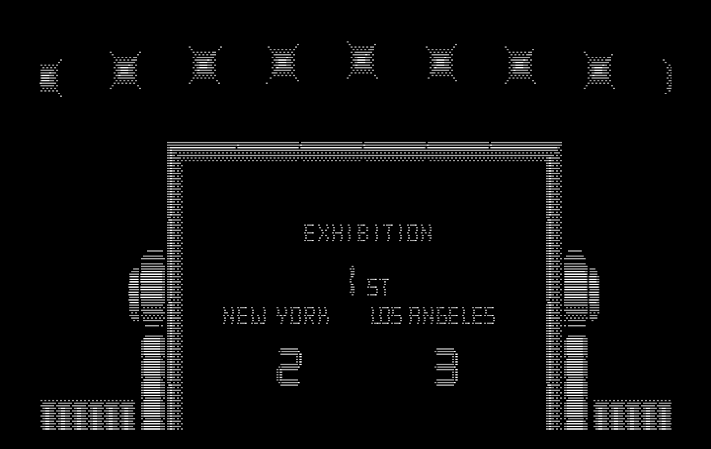 Blades of Steel IBM PC/Compatibles Screenshot: The score so far...