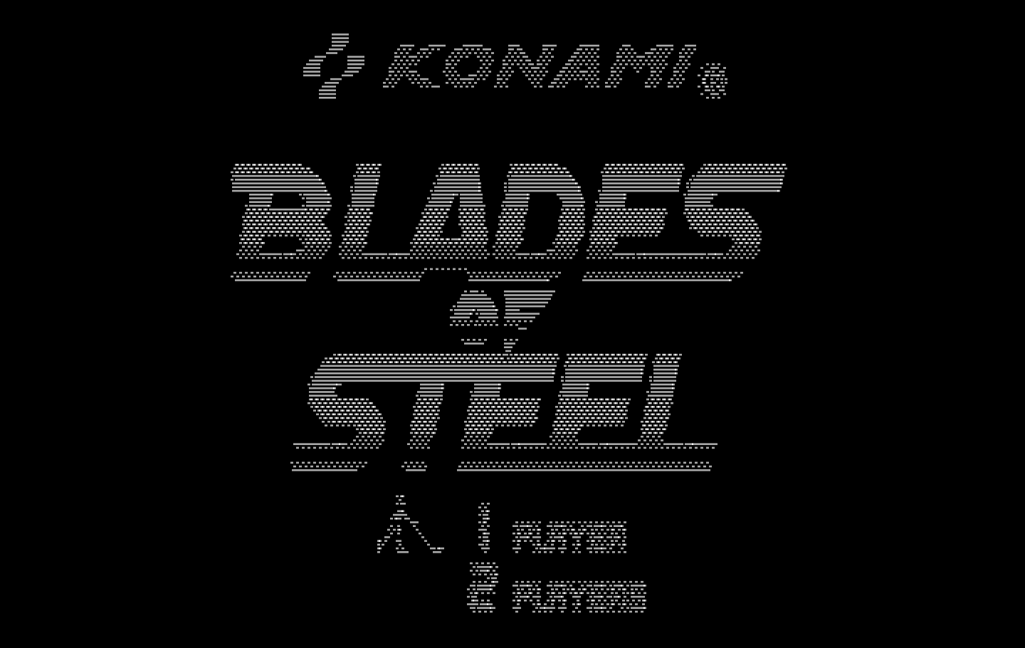 Blades of Steel IBM PC/Compatibles Screenshot: Title screen.