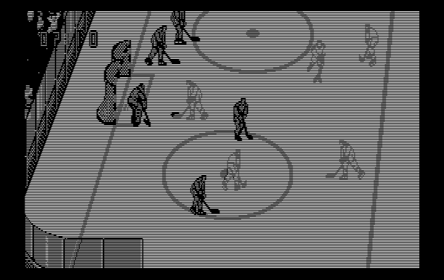 Blades of Steel IBM PC/Compatibles Screenshot: Defending the goal...