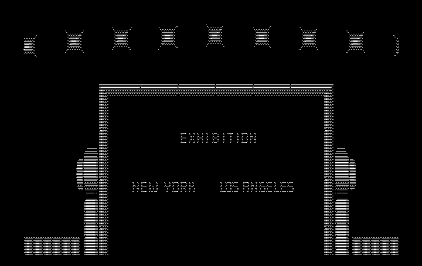 Blades of Steel IBM PC/Compatibles Screenshot: New York vs. Los Angeles is about to begin.