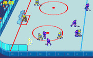 Blades of Steel for Amiga - Defend the goal!