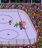 Blades of Steel for Arcade - The CPU defending it's goal...