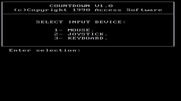 Countdown for IBM PC/Compatibles - Input device selection