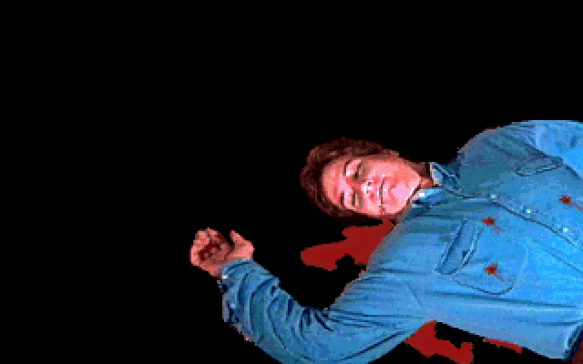 Countdown IBM PC/Compatibles Screenshot: Oops, I've been shot!