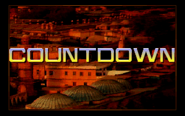 Countdown IBM PC/Compatibles Screenshot: Title screen.