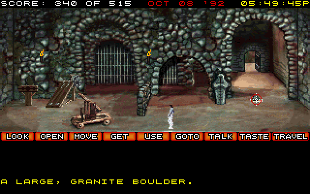 Countdown IBM PC/Compatibles Screenshot: This dungeon doesn't look very inviting...