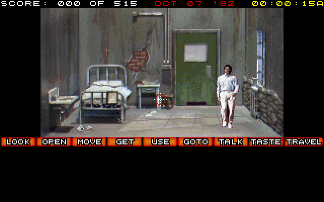 Countdown IBM PC/Compatibles Screenshot: The game begins in this cell.