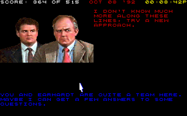 Countdown IBM PC/Compatibles Screenshot: This line of questioning isn't working...