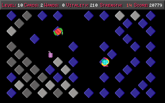Freakin' Funky Fuzzballs IBM PC/Compatibles Screenshot: Trouble! I might be trapped here!