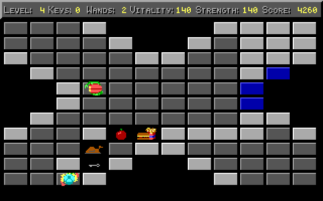 Freakin' Funky Fuzzballs IBM PC/Compatibles Screenshot: Each level has a different layout...