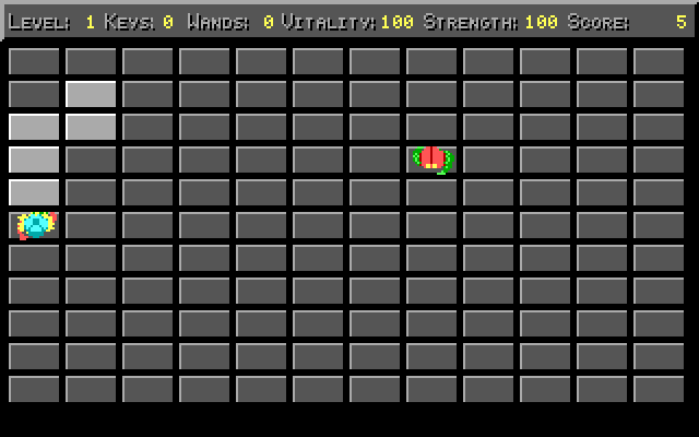 Freakin' Funky Fuzzballs IBM PC/Compatibles Screenshot: Game start.