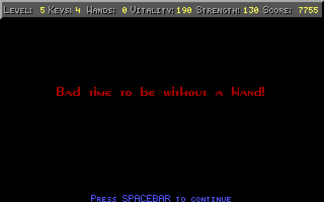 Freakin' Funky Fuzzballs IBM PC/Compatibles Screenshot: Game over.