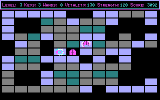 Freakin' Funky Fuzzballs IBM PC/Compatibles Screenshot: There's the exit!