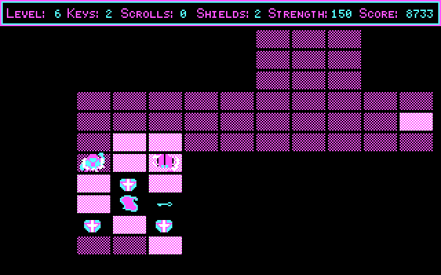 Freakin' Funky Fuzzballs IBM PC/Compatibles Screenshot: Found some keys along with other bonuses!