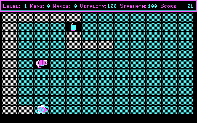 Freakin' Funky Fuzzballs IBM PC/Compatibles Screenshot: Game start.